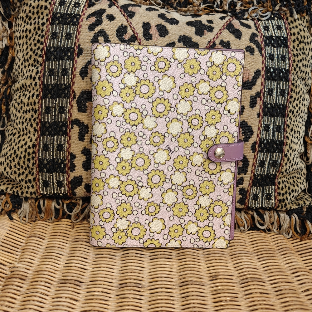 Coach Floral Patterned Notebook/Planner